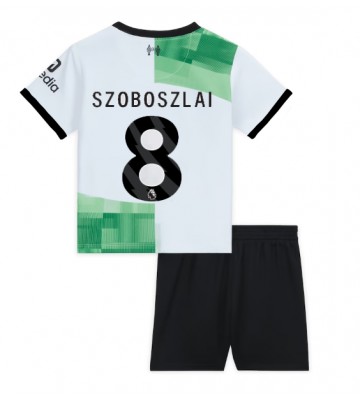 Liverpool Szoboszlai Dominik #8 Replika Babytøj Udebanesæt Børn 2023-24 Kortærmet (+ Korte bukser)